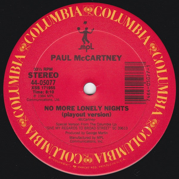 Paul McCartney - No More Lonely Nights