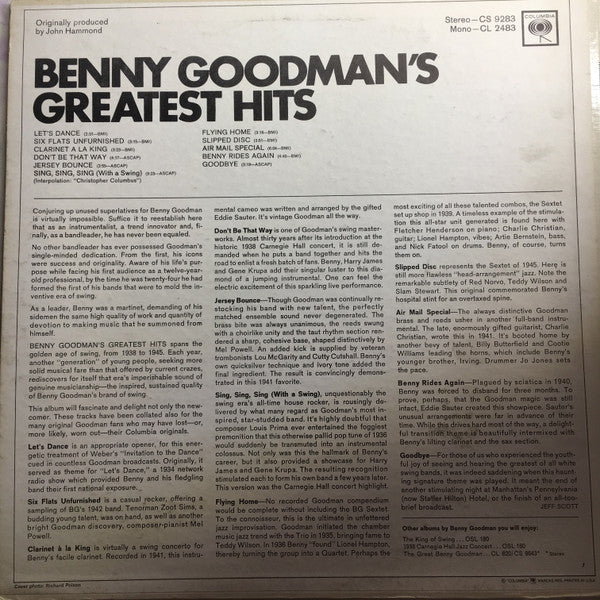 Benny Goodman's Greatest Hits