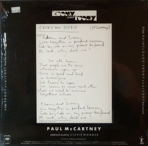 Paul McCartney - Ebony And Ivory