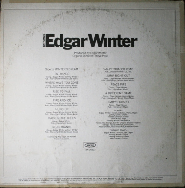 Edgar Winter - Entrance