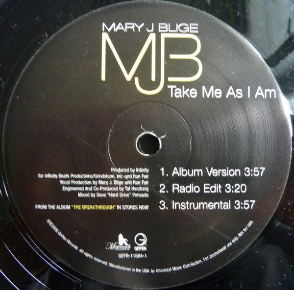 Mary J. Blige - Take Me As I Am