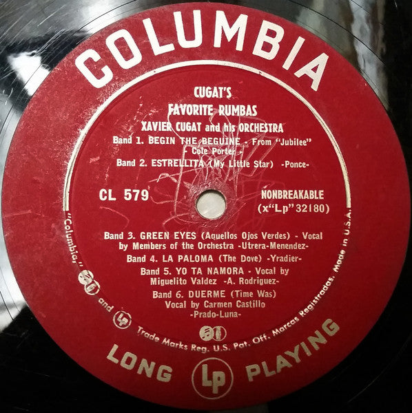 Xavier Cugat And His Orchestra - Cugat's Favorite Rumbas
