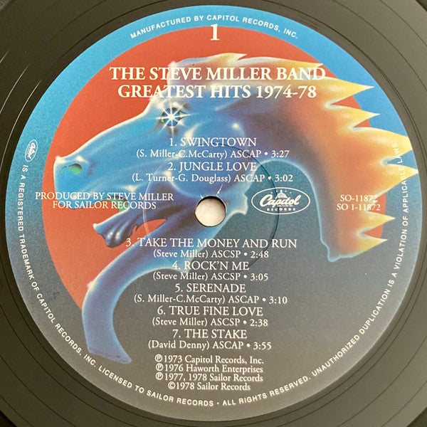 Steve Miller Band - Greatest Hits 1974-1978