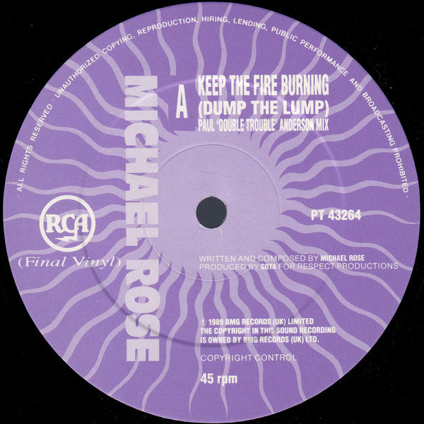 Michael Rose - Keep The Fire Burning (Dump The Lump) (Remix)