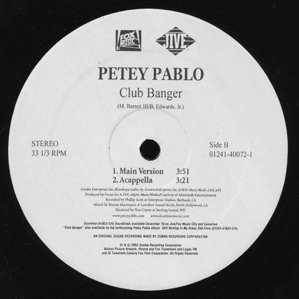 Petey Pablo - Club Banger