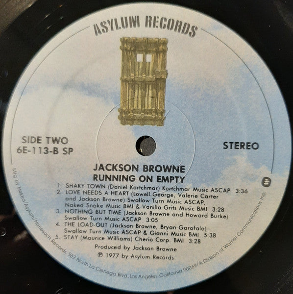 Jackson Browne - Running On Empty
