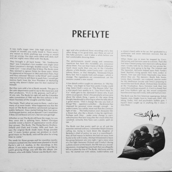 David Crosby - Preflyte