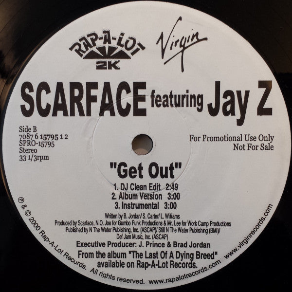 Scarface (3) - Look Me In My Eyes / Get Out