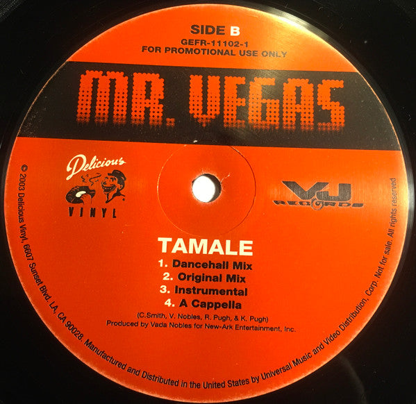 Mr. Vegas - Pull Up / Hands In The Air / Tamale