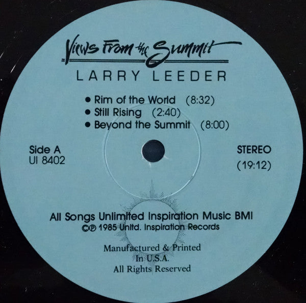 Larry Leeder - Views From The Summit