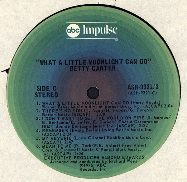 Betty Carter - What A Little Moonlight Can Do