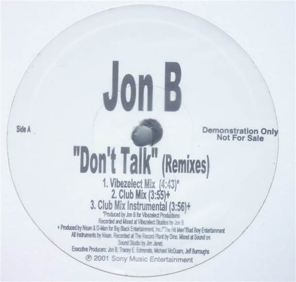 Jon B - Don't Talk (Remixes)