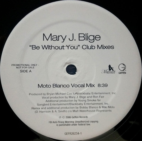 Mary J. Blige - Be Without You (Club Mixes)