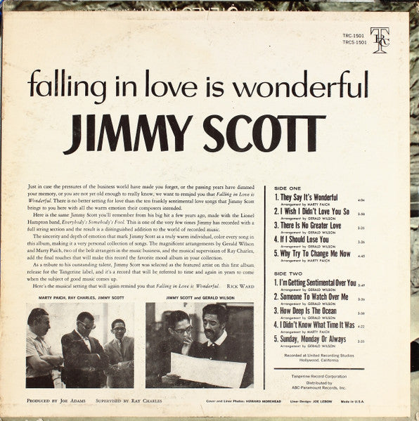 Jimmy Scott - Falling In Love Is Wonderful