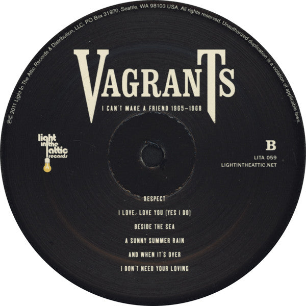 The Vagrants - I Can't Make A Friend 1965-1968