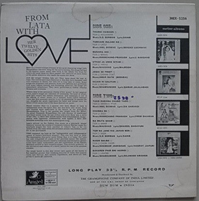 From Lata With Love - Her Twelve Golden Hits