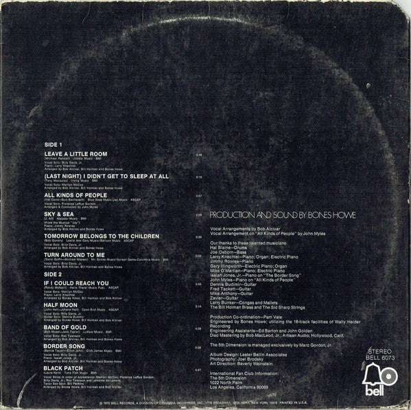 The Fifth Dimension - Individually & Collectively