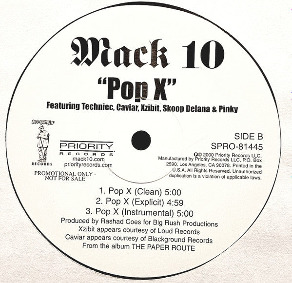 Mack 10 - Nobody / Pop X