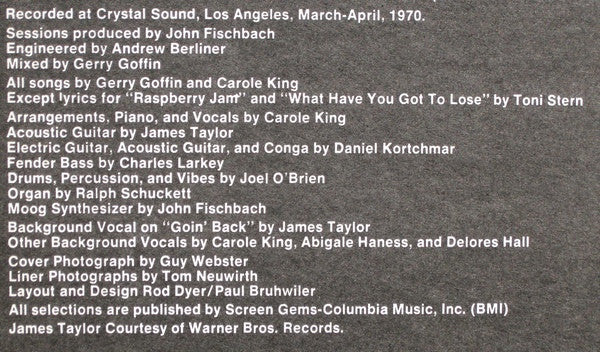 Writer: Carole King