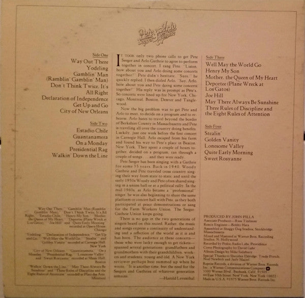 Pete Seeger - Pete Seeger & Arlo Guthrie Together In Concert