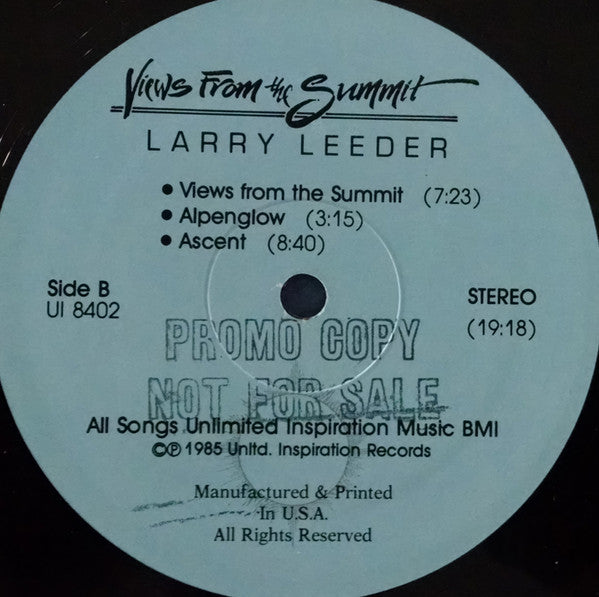 Larry Leeder - Views From The Summit