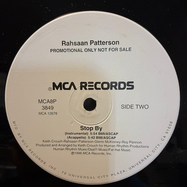 Rahsaan Patterson - Stop By