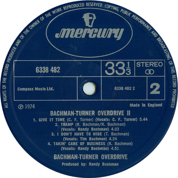 Bachman-Turner Overdrive - Bachman-Turner Overdrive II