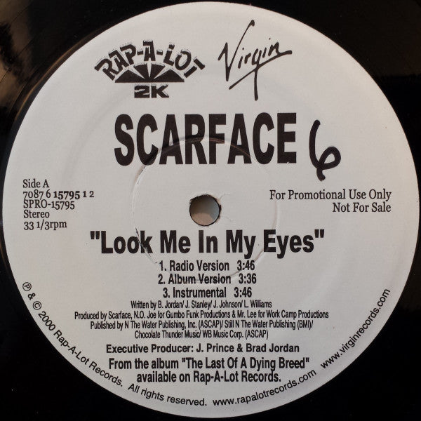 Scarface (3) - Look Me In My Eyes / Get Out
