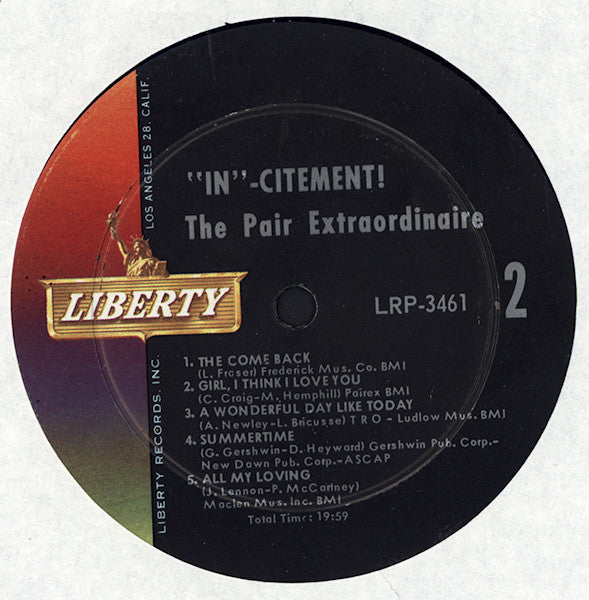 "In"-Citement: The Pair Recorded Very Live