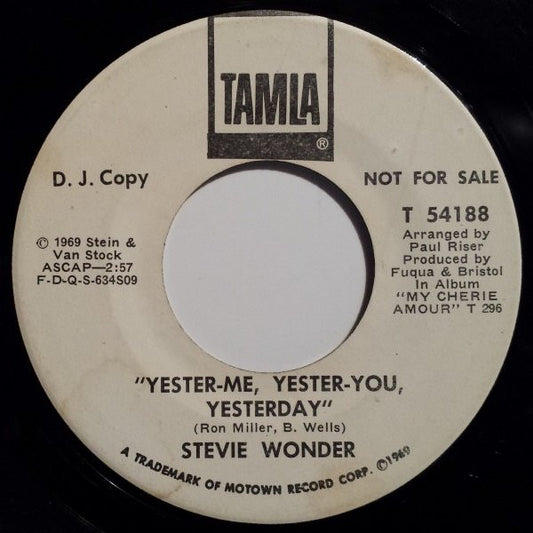 Stevie Wonder - Yester-Me, Yester-You, Yesterday
