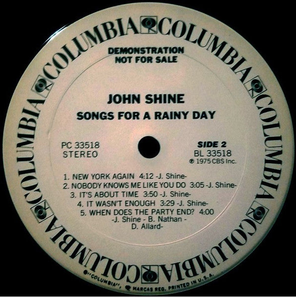 John Shine - Songs For A Rainy Day