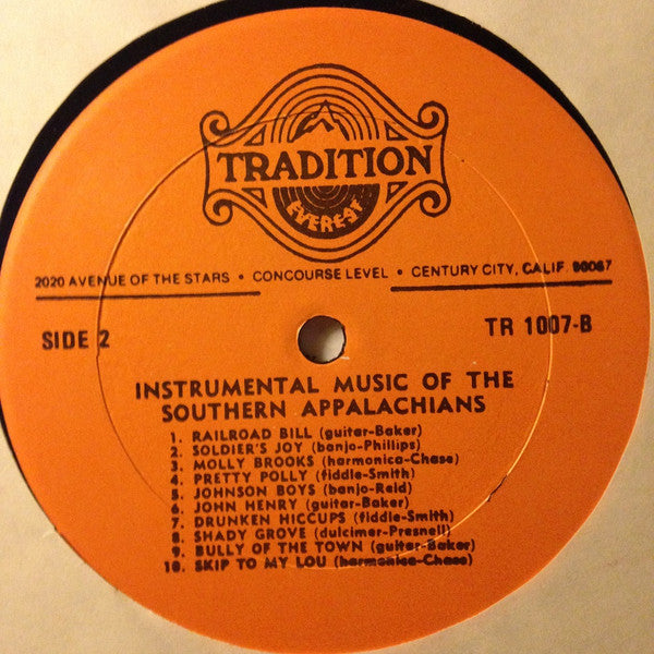 Various - Instrumental Music Of The Southern Appalachians