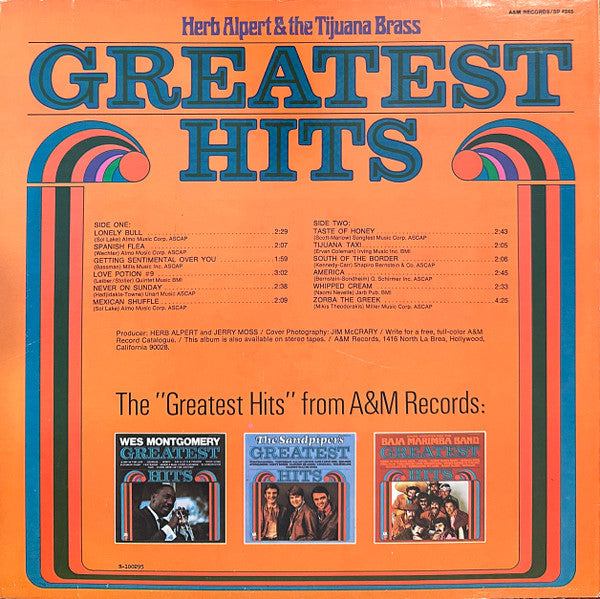 Herb Alpert & The Tijuana Brass - Greatest Hits
