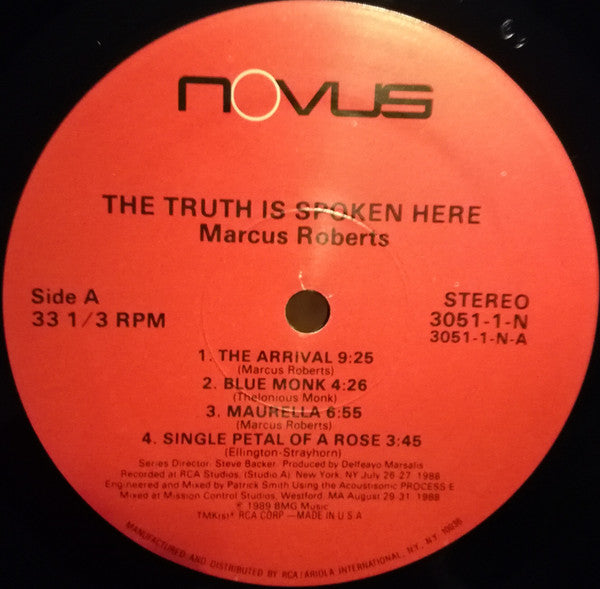Marcus Roberts - The Truth Is Spoken Here