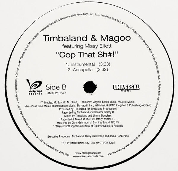 Timbaland & Magoo - Cop That Sh#!"