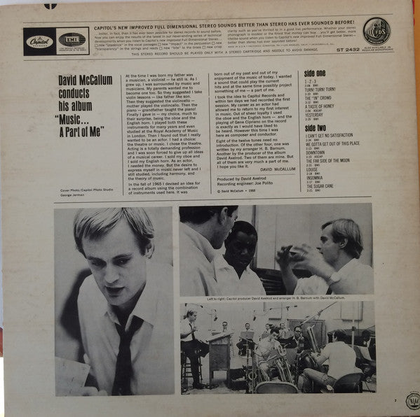 David McCallum - Music - A Part Of Me