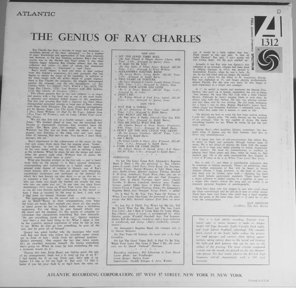 The Genius Of Ray Charles