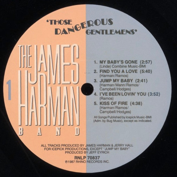 The James Harman Band - 'Those Dangerous Gentlemens'