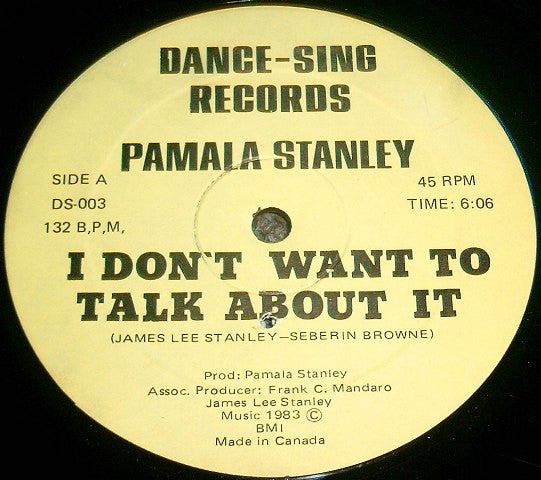 Pamala Stanley - I Don't Want To Talk About It