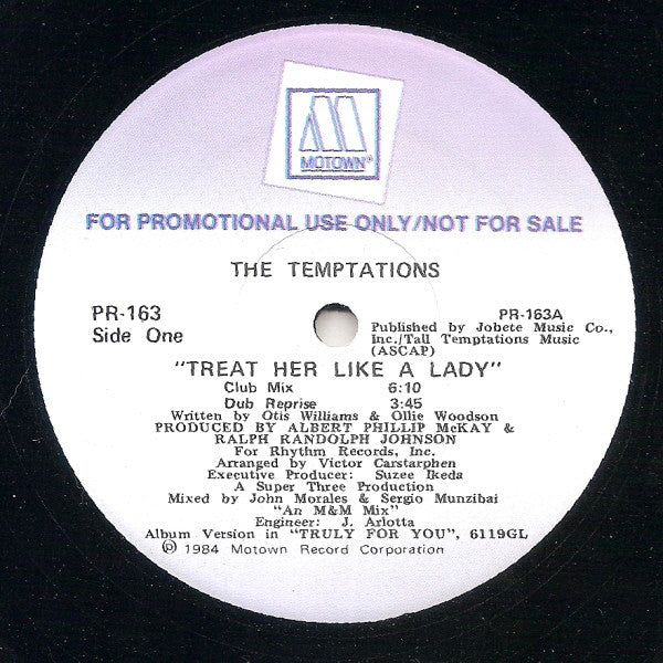 The Temptations - Treat Her Like A Lady / Let It All Blow