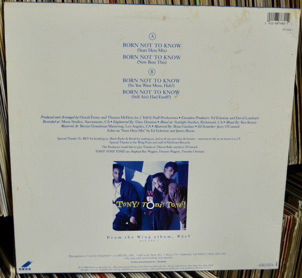 Tony! Toni! Toné! - Born Not To Know