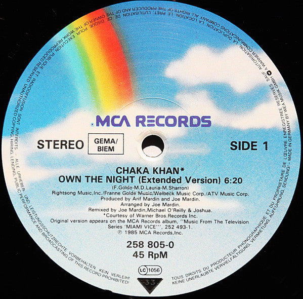 Chaka Khan - Own The Night (12" Version)