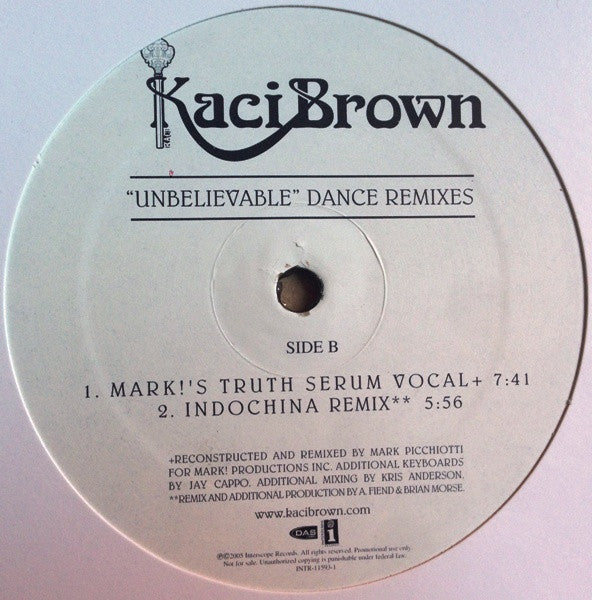 Kaci Brown - Unbelievable (Dance Remixes)