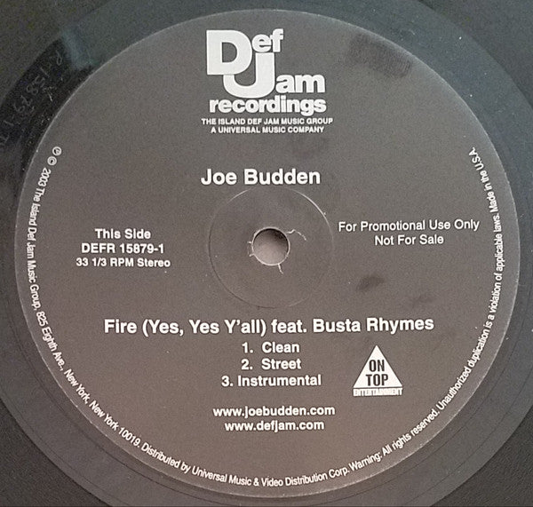 Joe Budden - Fire (Yes, Yes Y'all)