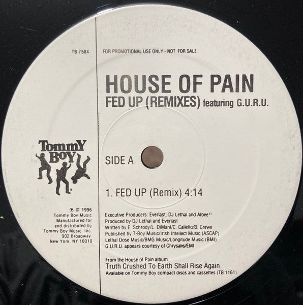 House Of Pain - Fed Up (Remixes)