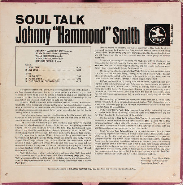 Johnny Hammond - Soul Talk