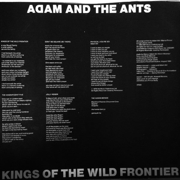 Adam And The Ants - Kings Of The Wild Frontier