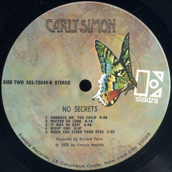 Carly Simon - No Secrets