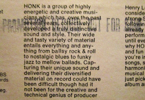 Honk (2) - Honk