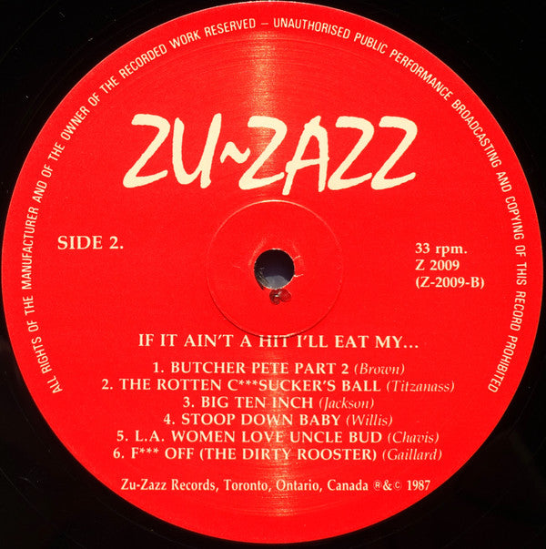 Various Featuring Jackie Wilson - If It Ain't A Hit, I'll Eat My...Baby! (The Dirtiest Of Them Dirty Blues)